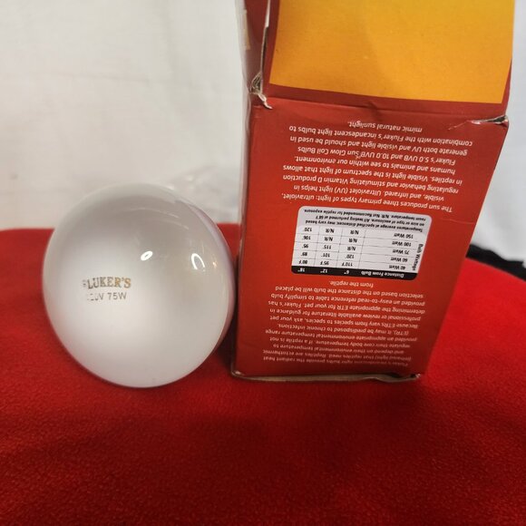 Fluker's 75W Incandescent Reptile Lighting Basking Bulb 120V 12"-18" Distance - Picture 3 of 16